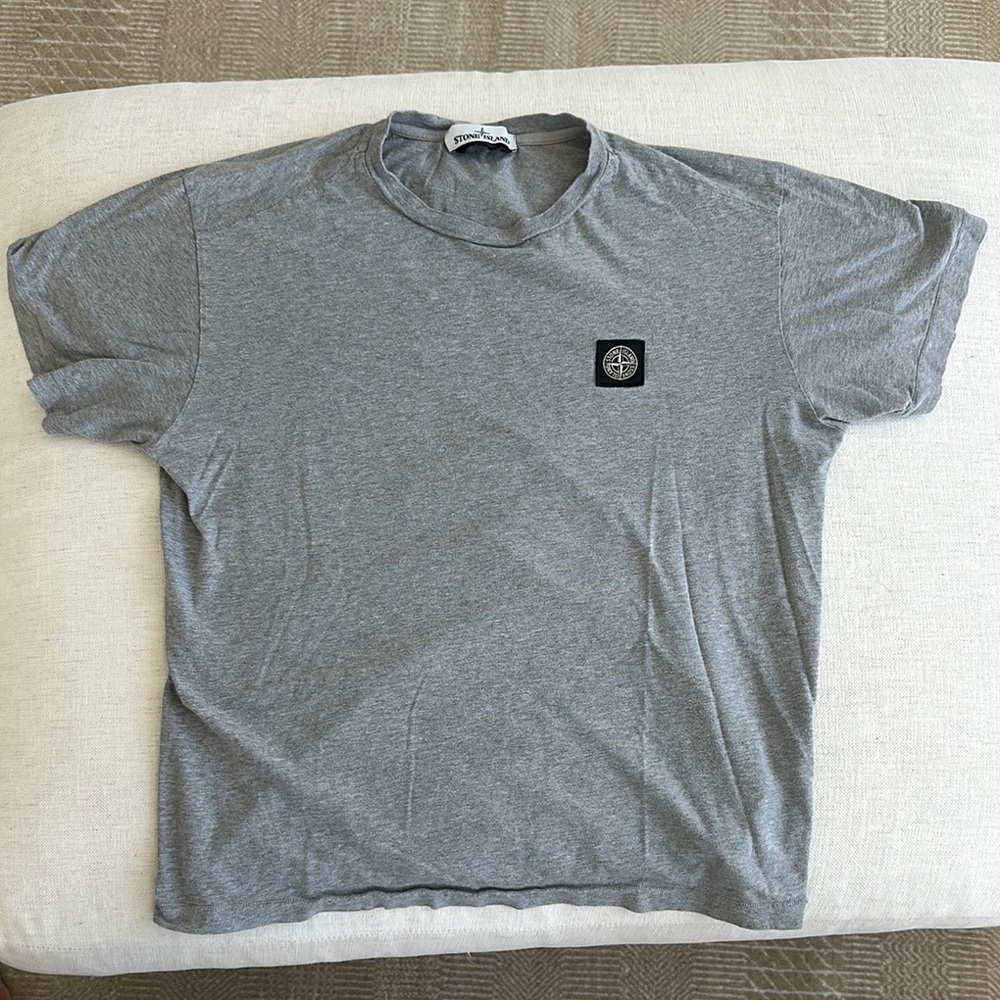 Stone Island Gray Short Sleeve Tee